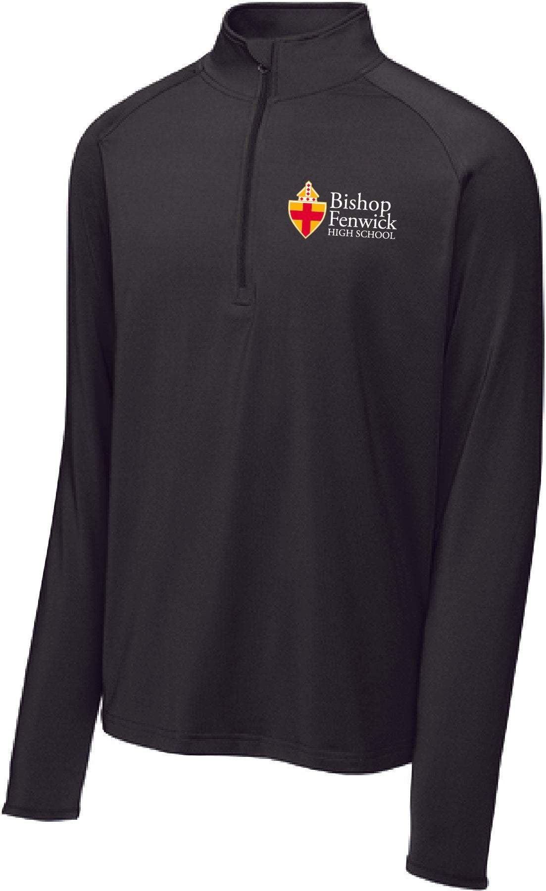 1/4 Zip Black Uniform Unisex