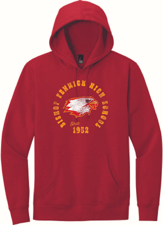 Red Distressed Falcon Hoodie